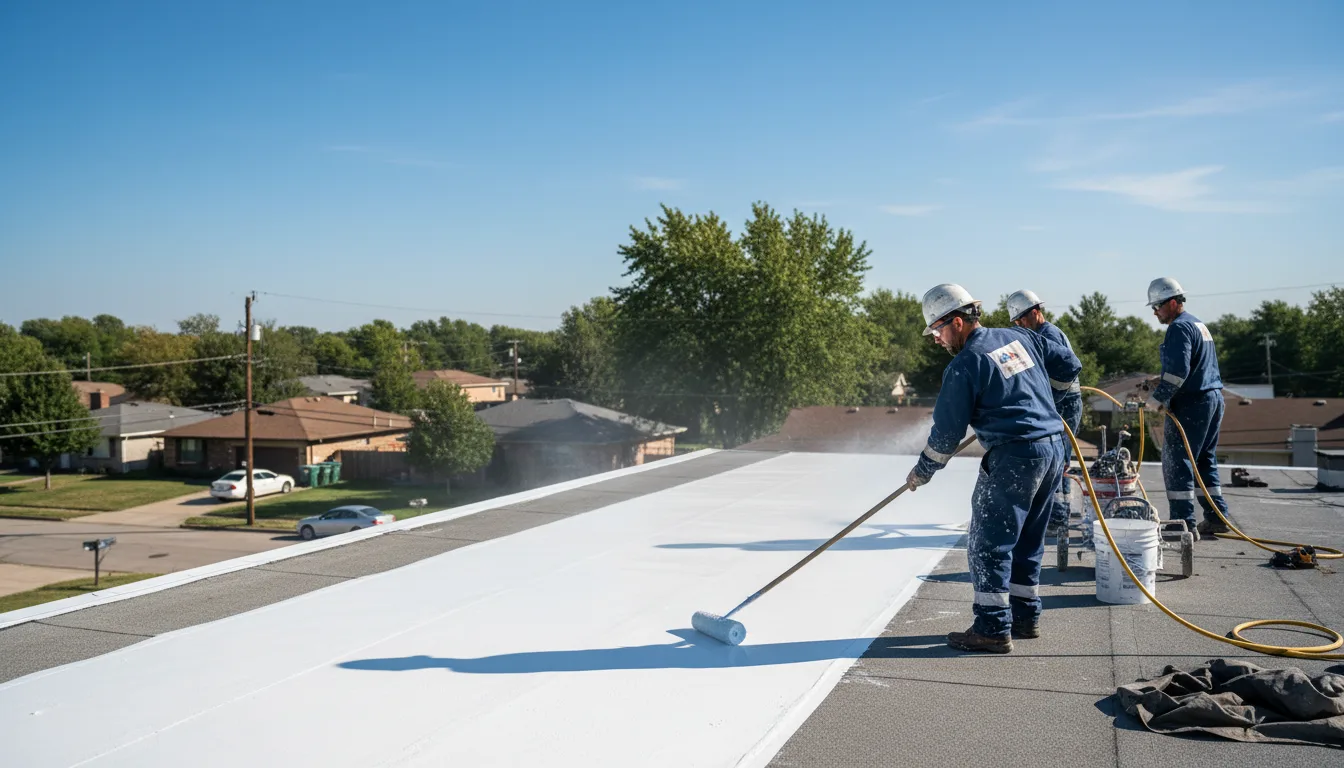 Commercial roof coating in Wakita, OK near me